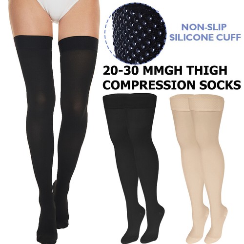 Thigh high compression socks - thigh,